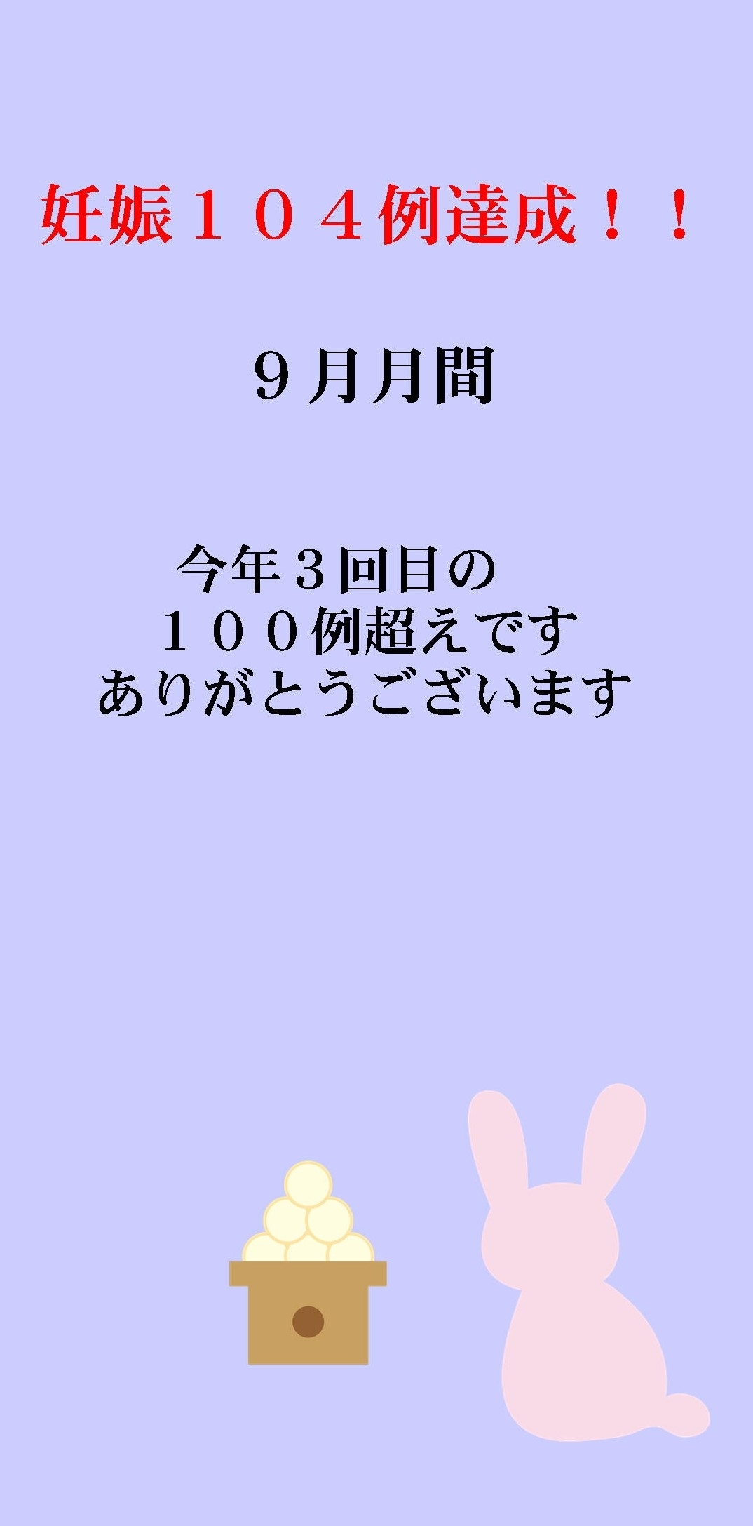 妊娠達成袋2019年9月